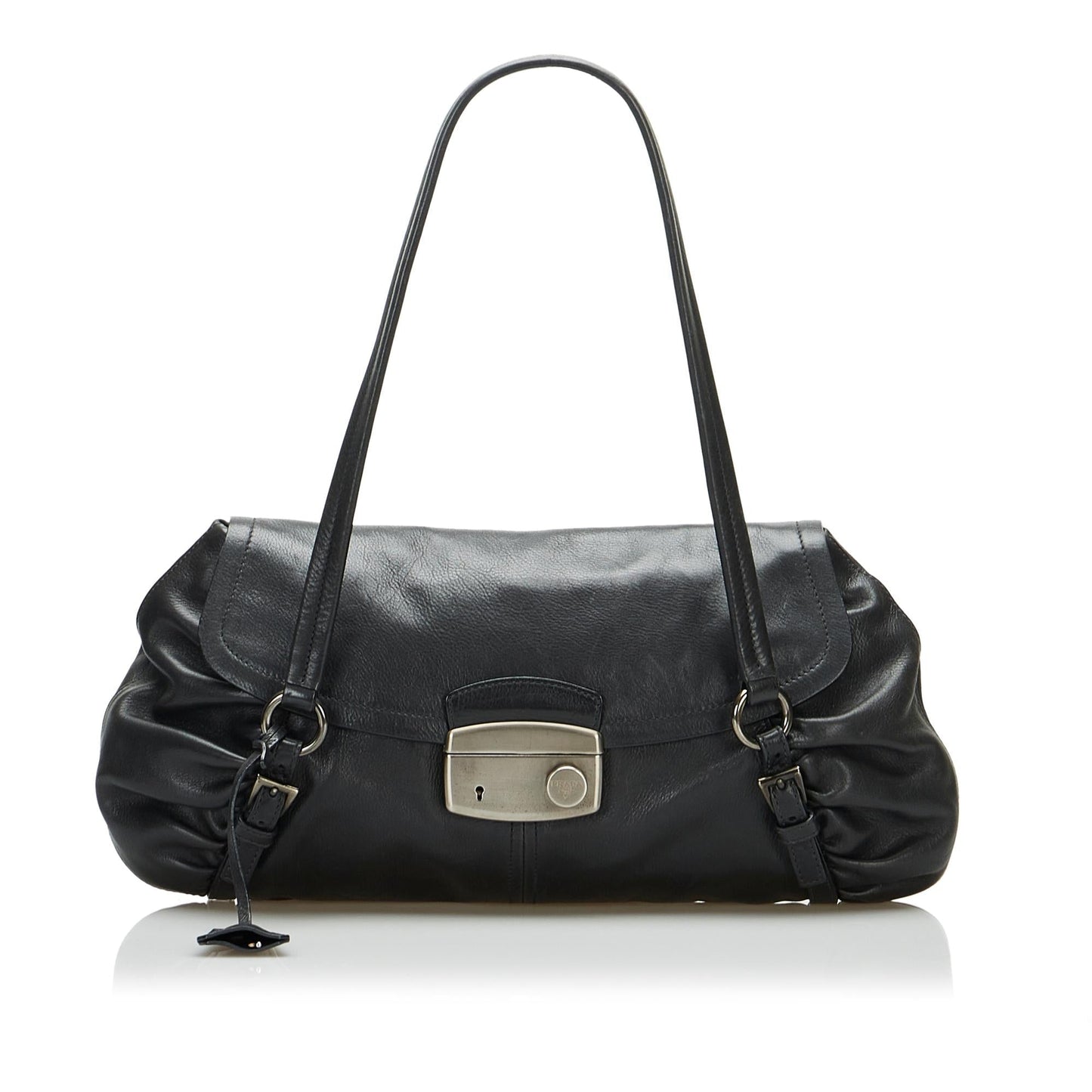 Prada Vitello Daino Easy Sound Lock Shoulder Bag Rovelle Bags
