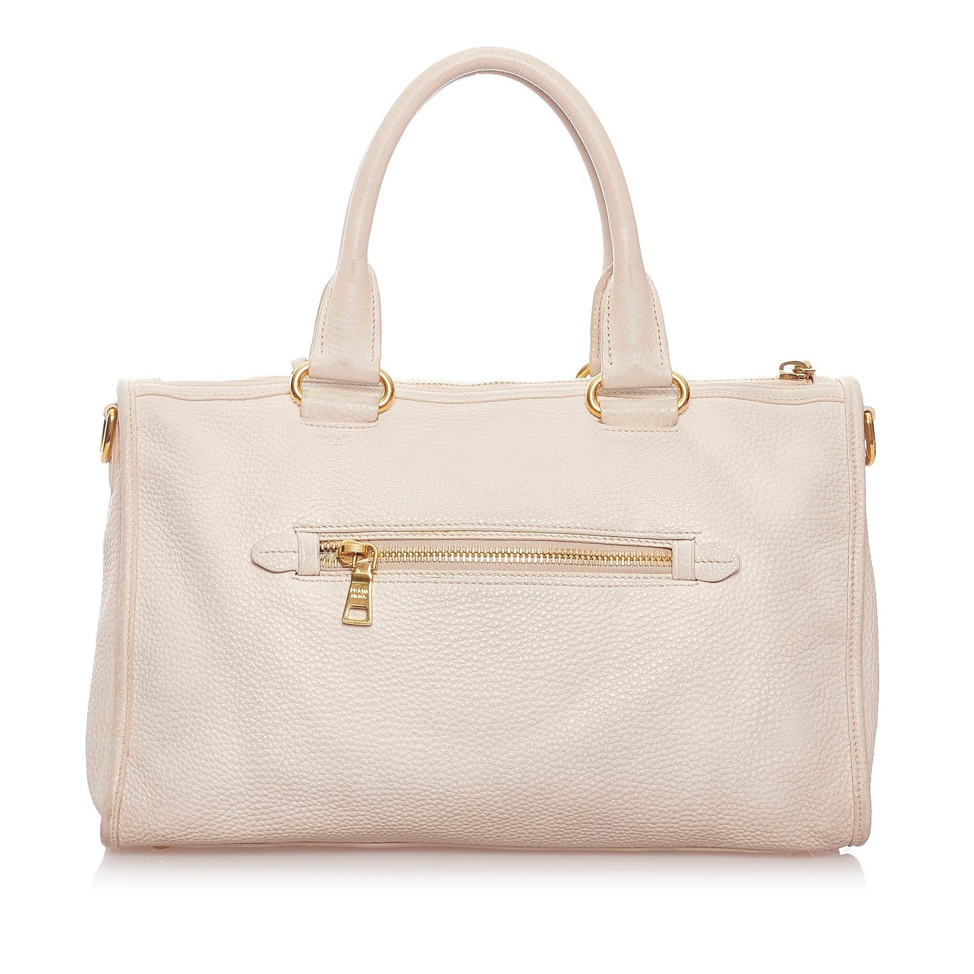 Prada Vitello Daino Satchel Style 48 Rovelle Bags