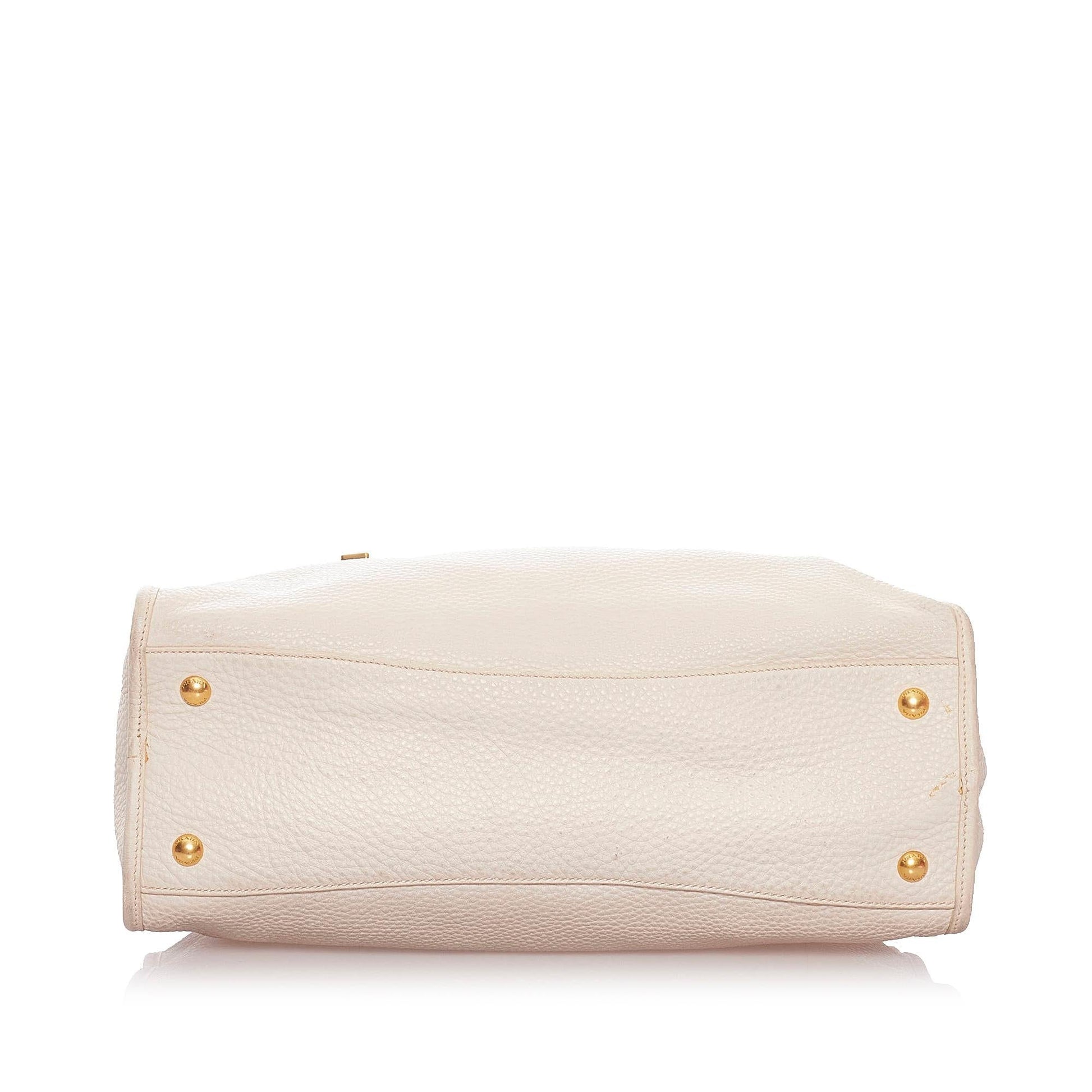 Prada Vitello Daino Satchel Style 48 Rovelle Bags