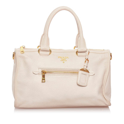 Prada Vitello Daino Satchel Style 48 Rovelle Bags