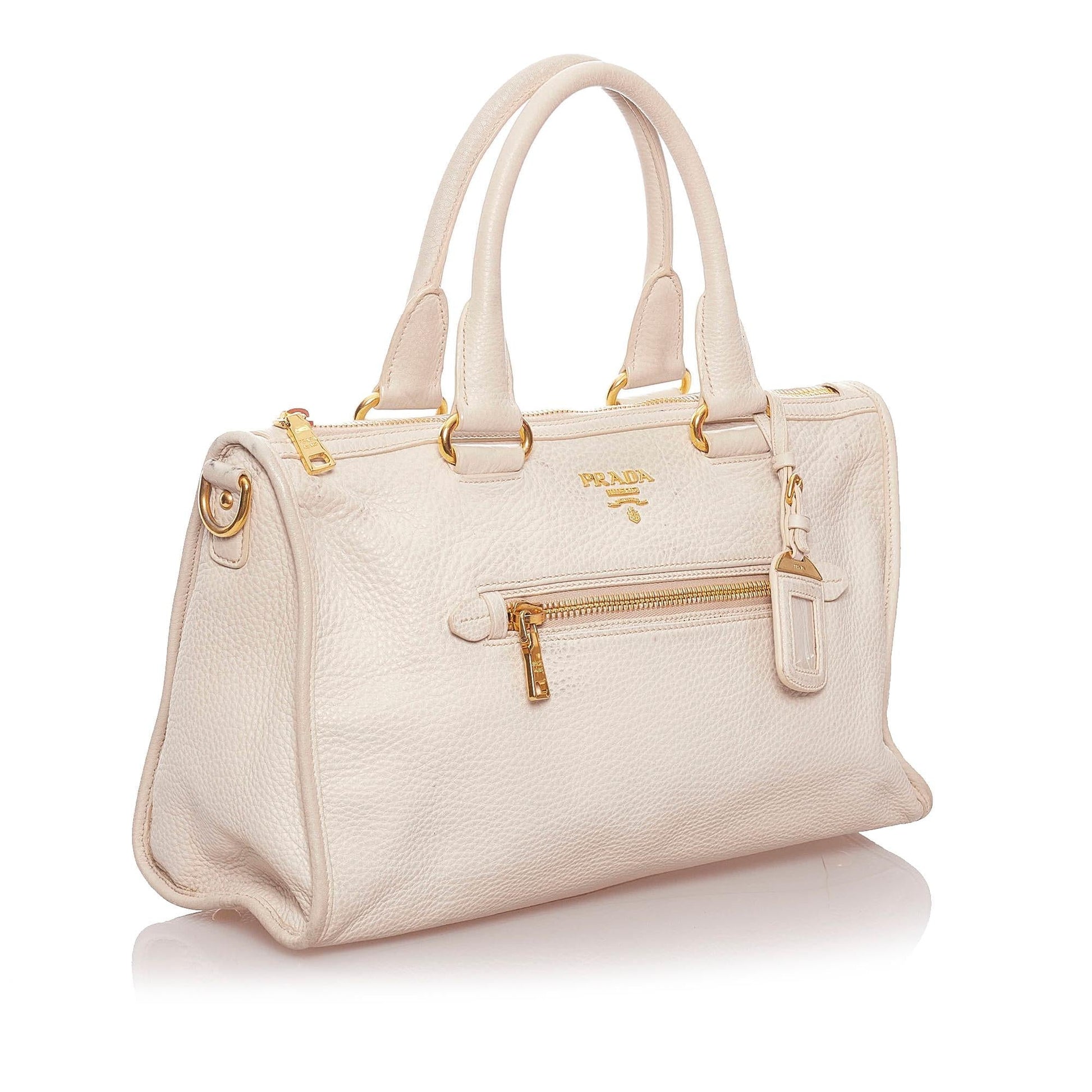Prada Vitello Daino Satchel Style 48 Rovelle Bags