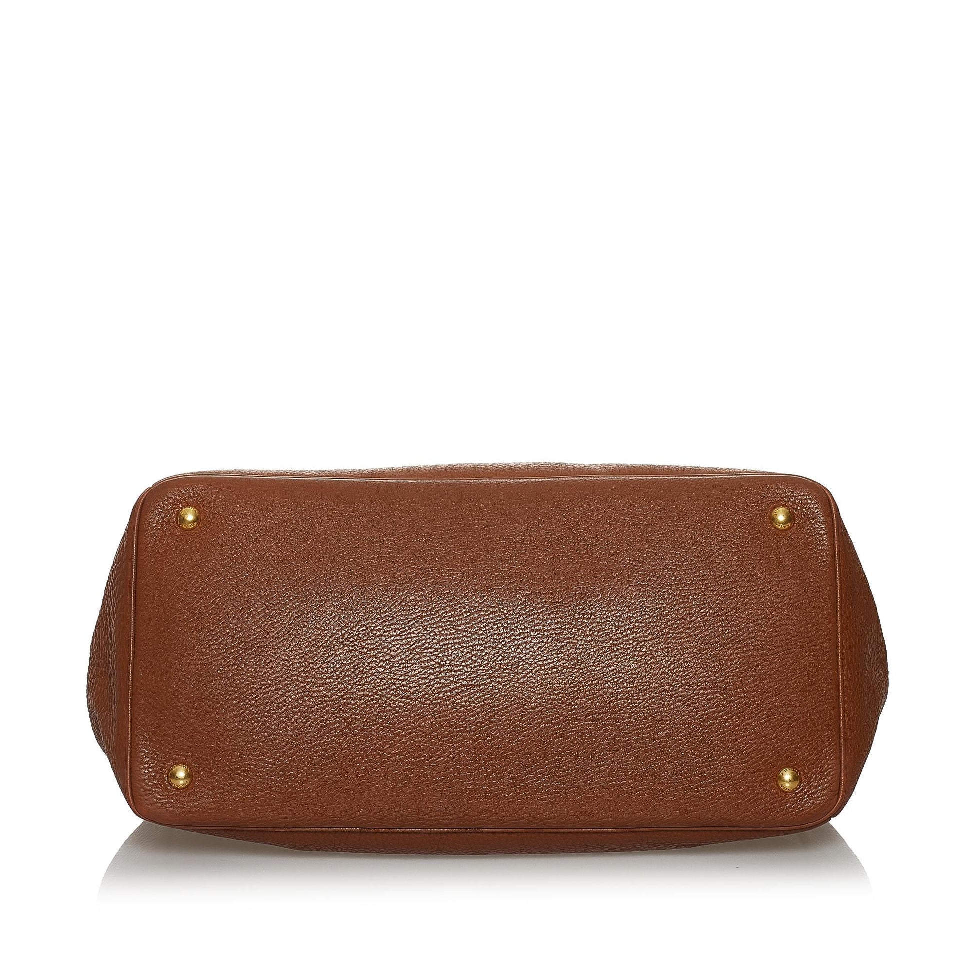 Prada Vitello Daino Satchel Style 34 Rovelle Bags