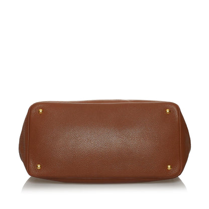 Prada Vitello Daino Satchel Style 34 Rovelle Bags