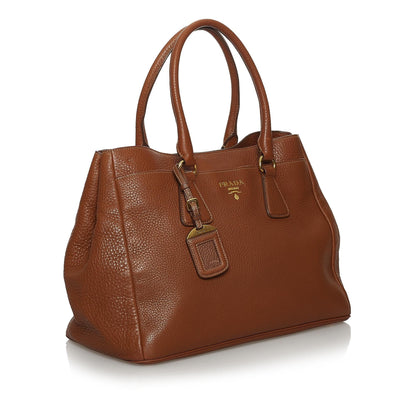 Prada Vitello Daino Satchel Style 34 Rovelle Bags