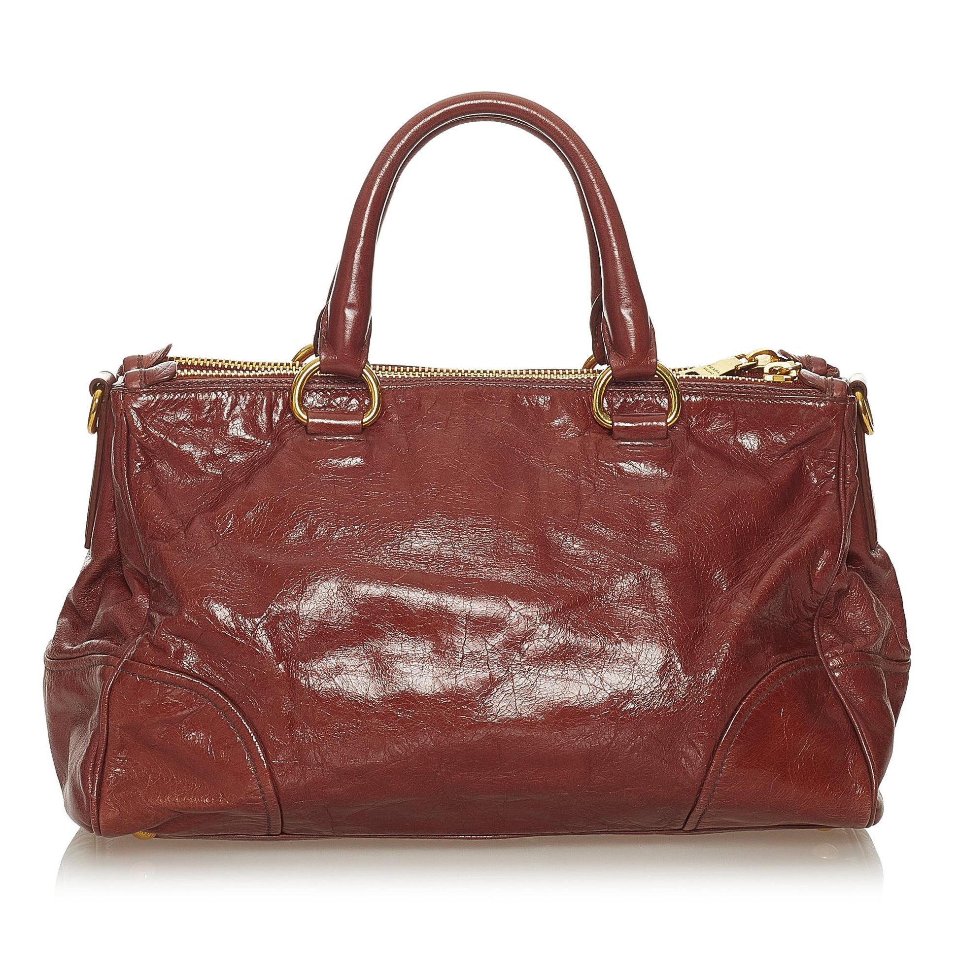Prada Vitello Shine Satchel Style 29 Rovelle Bags