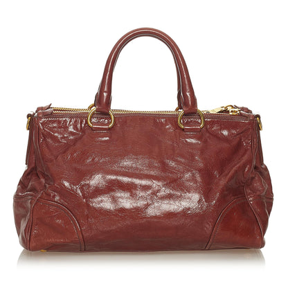 Prada Vitello Shine Satchel Style 29 Rovelle Bags