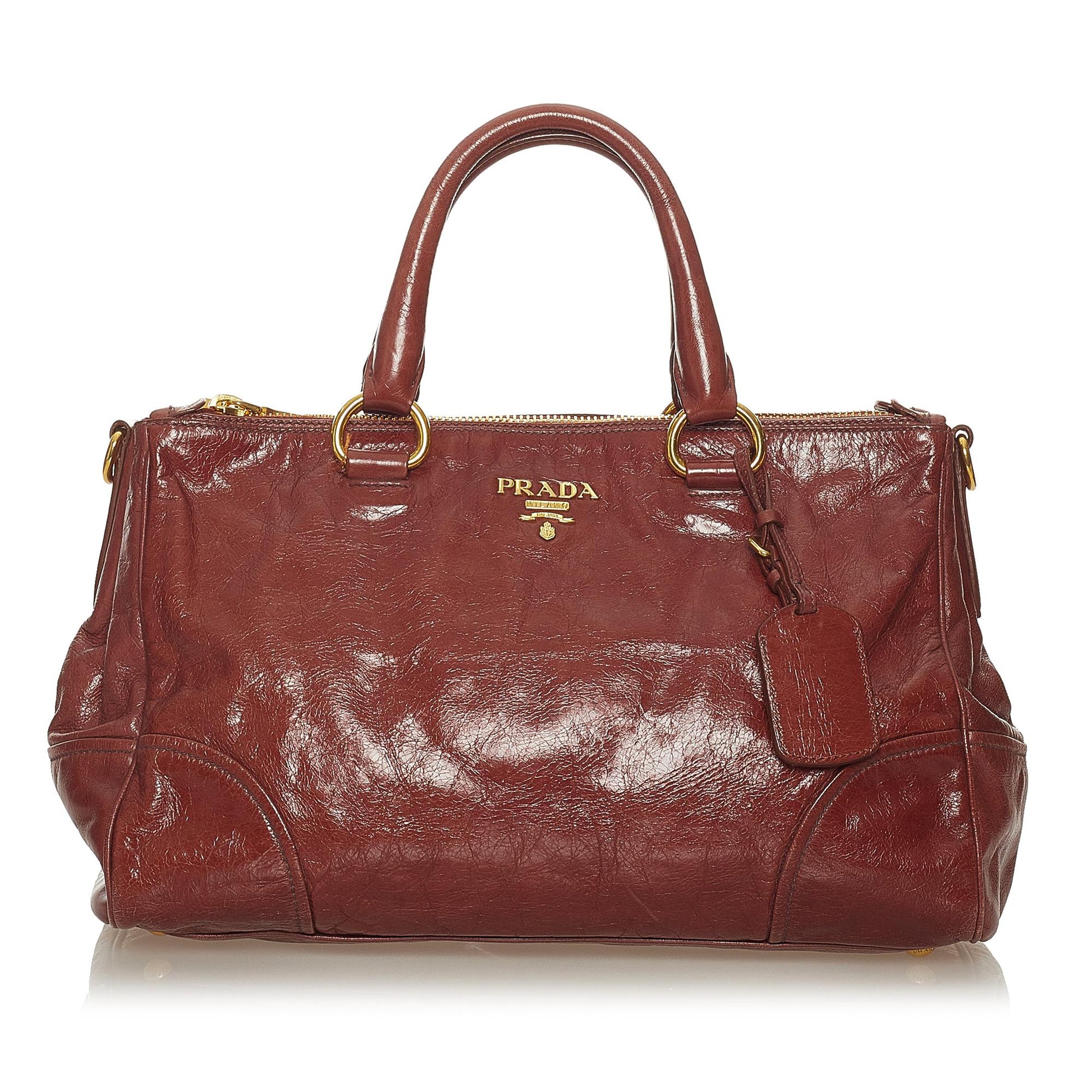 Prada Vitello Shine Satchel Style 29 Rovelle Bags