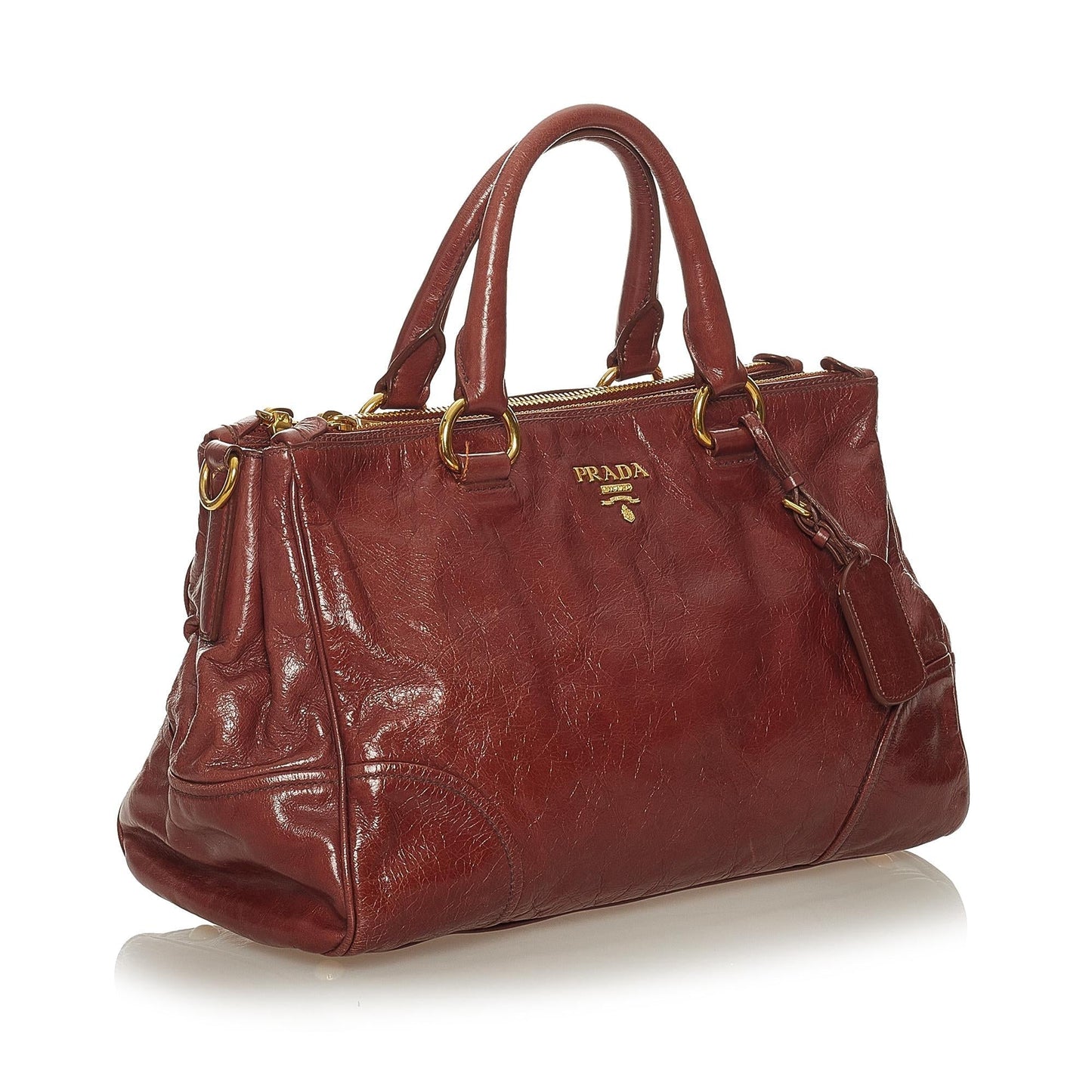 Prada Vitello Shine Satchel Style 29 Rovelle Bags