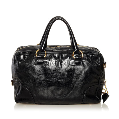Prada Vitello Shine Satchel Style 7 Rovelle Bags