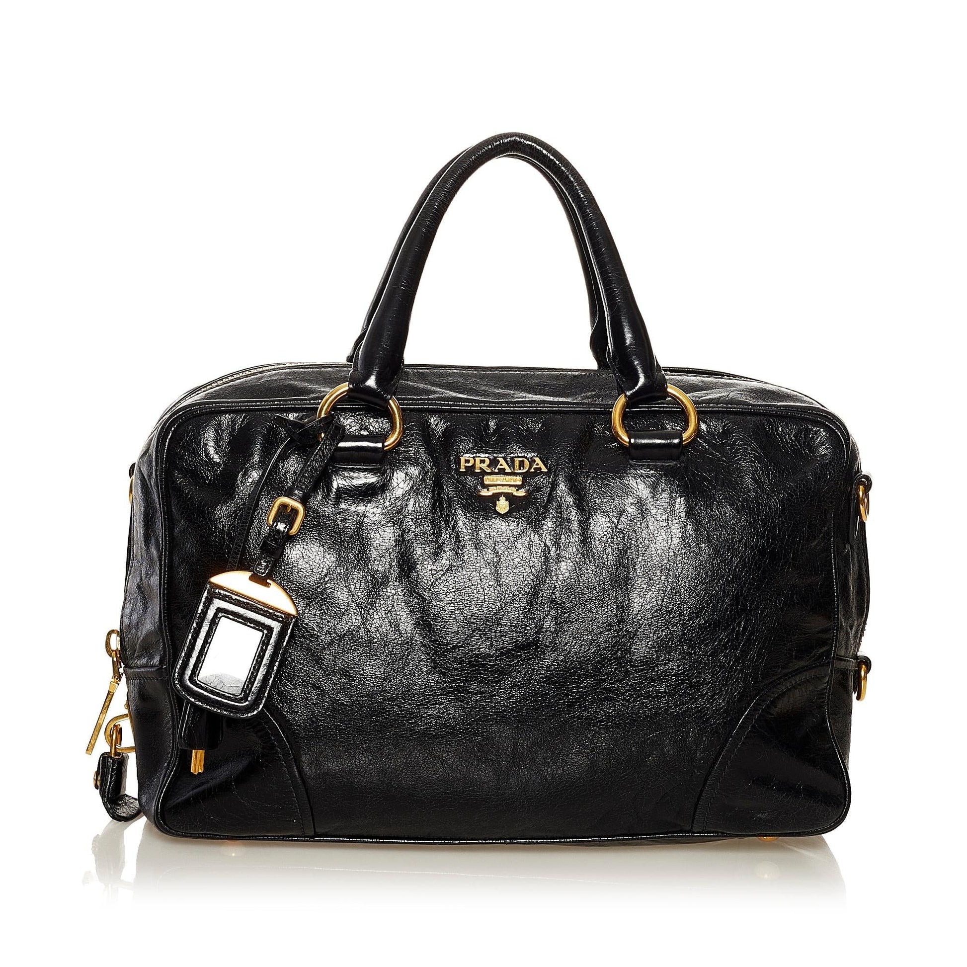Prada Vitello Shine Satchel Style 7 Rovelle Bags