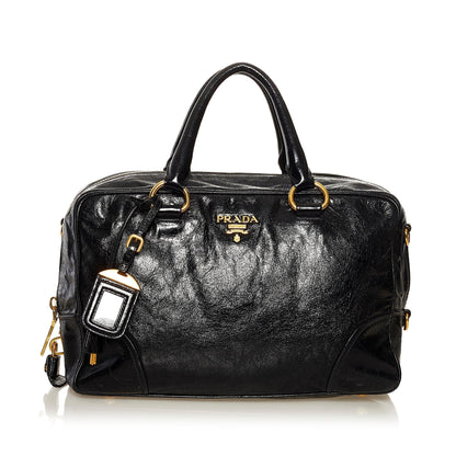 Prada Vitello Shine Satchel Style 7 Rovelle Bags