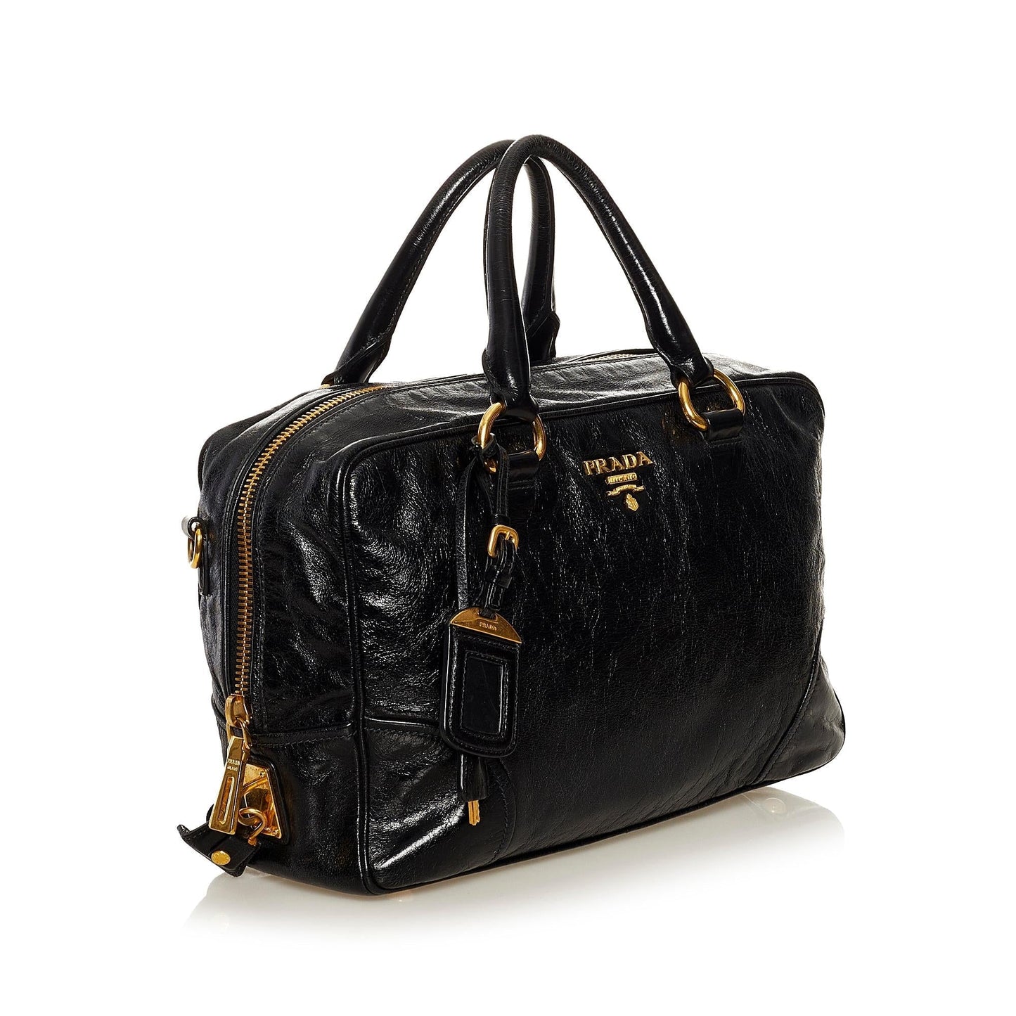 Prada Vitello Shine Satchel Style 7 Rovelle Bags