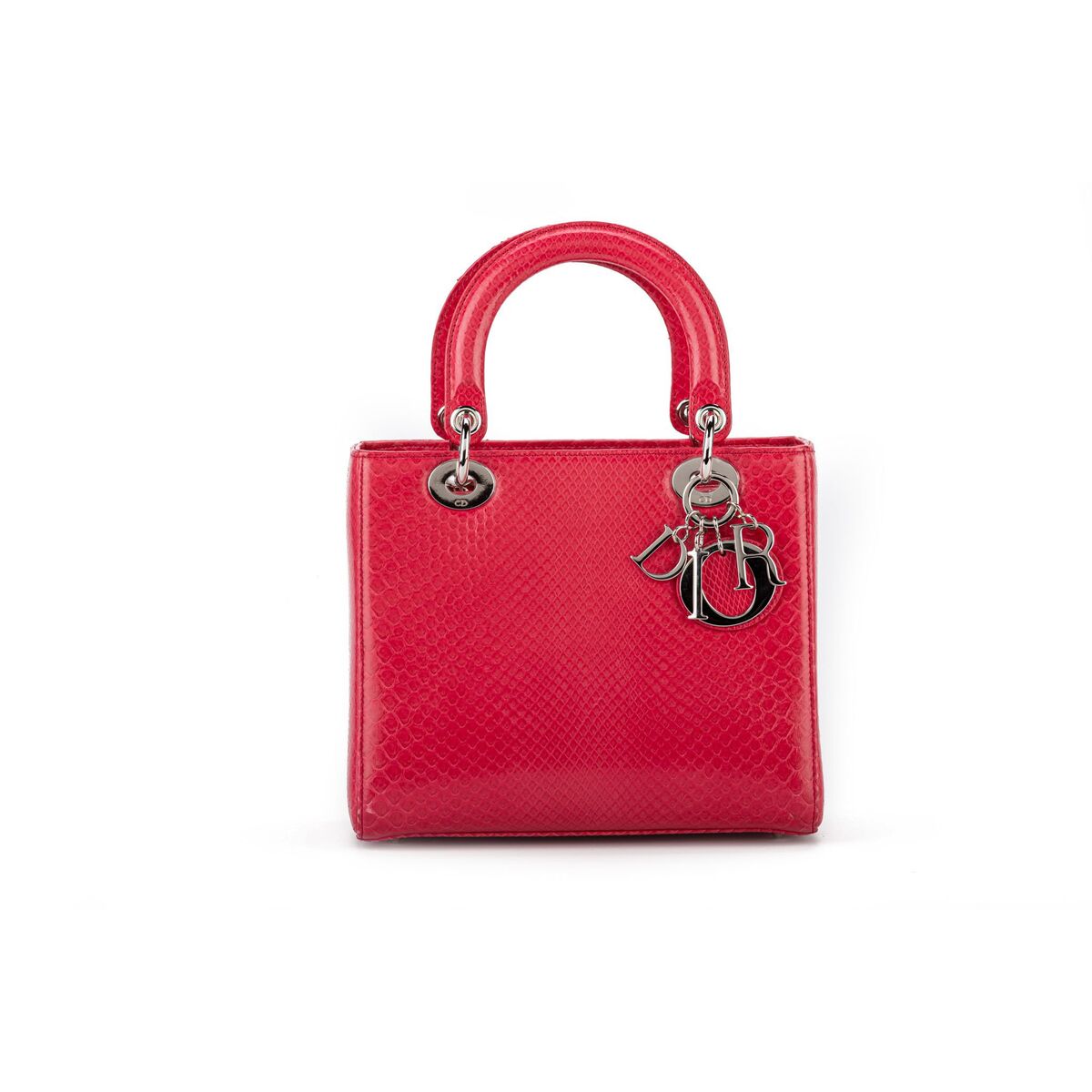 CHRISTIAN DIOR LARGE LADY DIOR PYTHON BAG Rovelle Bags