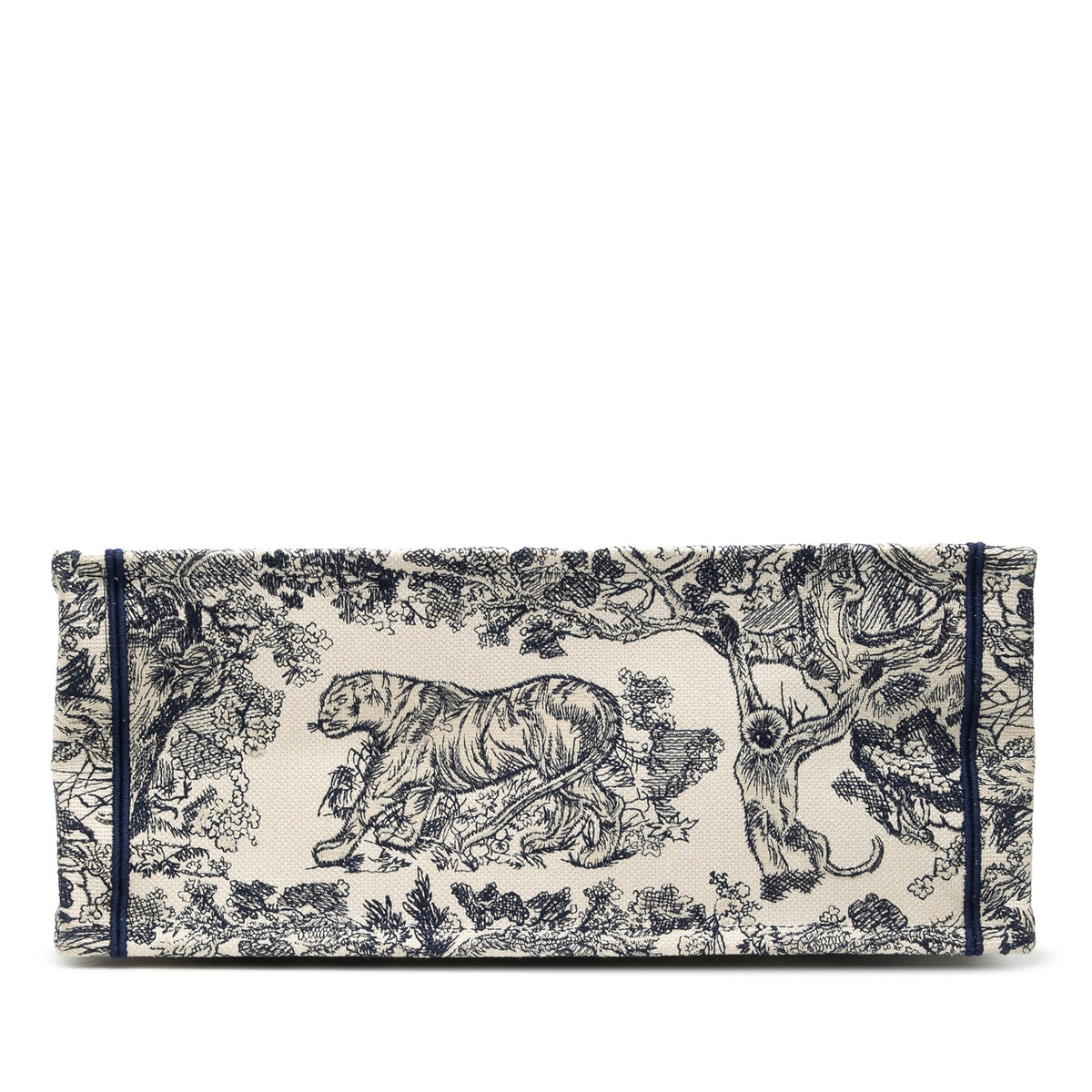 Blue Dior Large Canvas Embroidered Dioriviera Toile De Jouy Book Tote Rovelle Bags