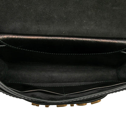 Black Dior Leather Jadior Chain Flap Shoulder Bag Rovelle Bags