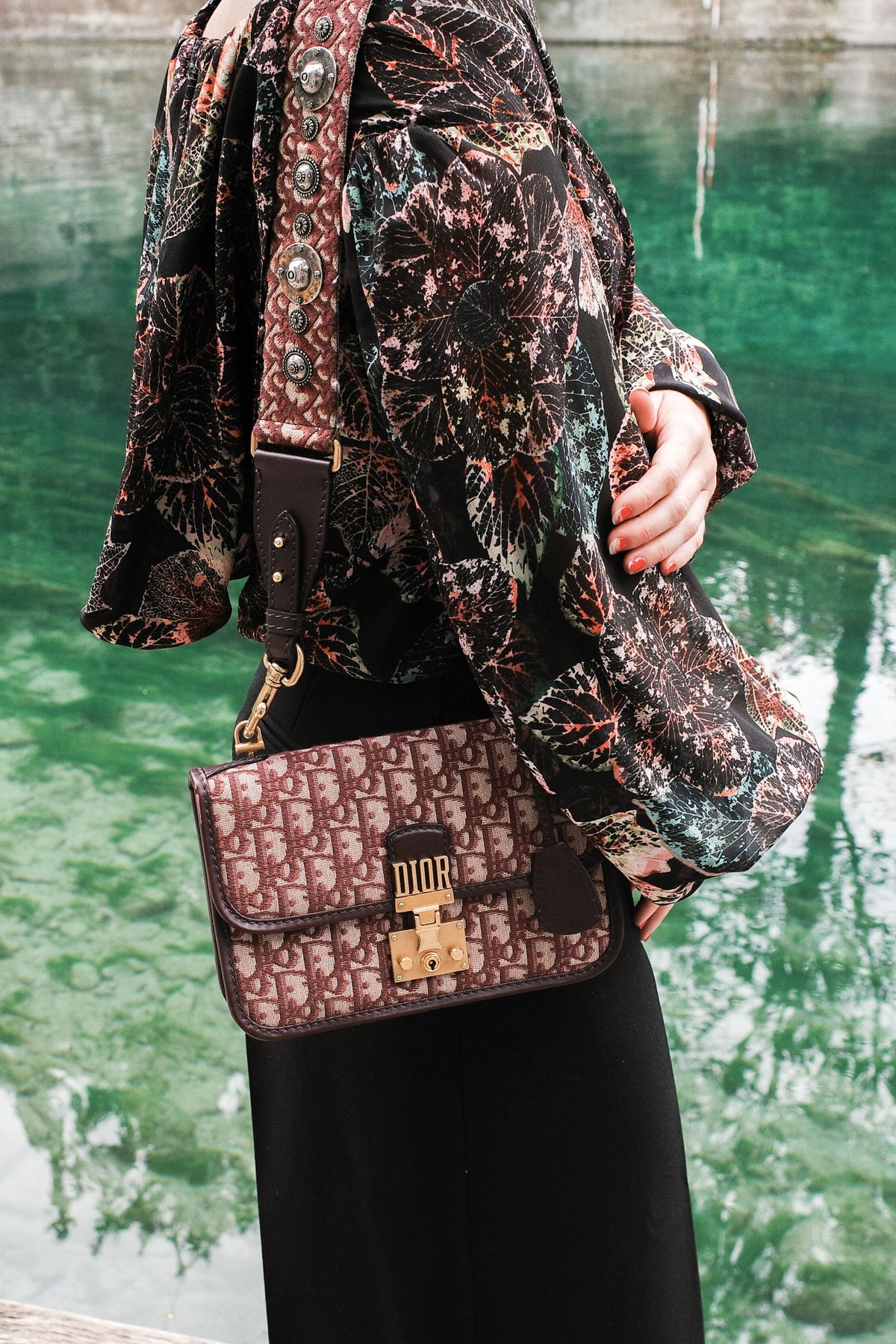 Christian Dior Dioraddict Crossbody Bag Oblique Burgundy Rovelle Bags