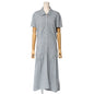 BURBERRY one piece FMD05-323-07 cotton gray Women 40
