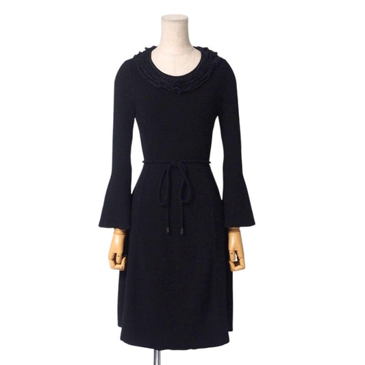 BURBERRY BLACK LABEL one piece D5N82-316-09 68% rayon, 32% polyester black Women 38