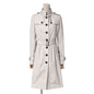 BURBERRY trench coat B1A21-306-40 polyester cream Women 36