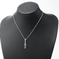 BURBERRY Necklace Metal, Rhinestone Silver check Women(Unisex)