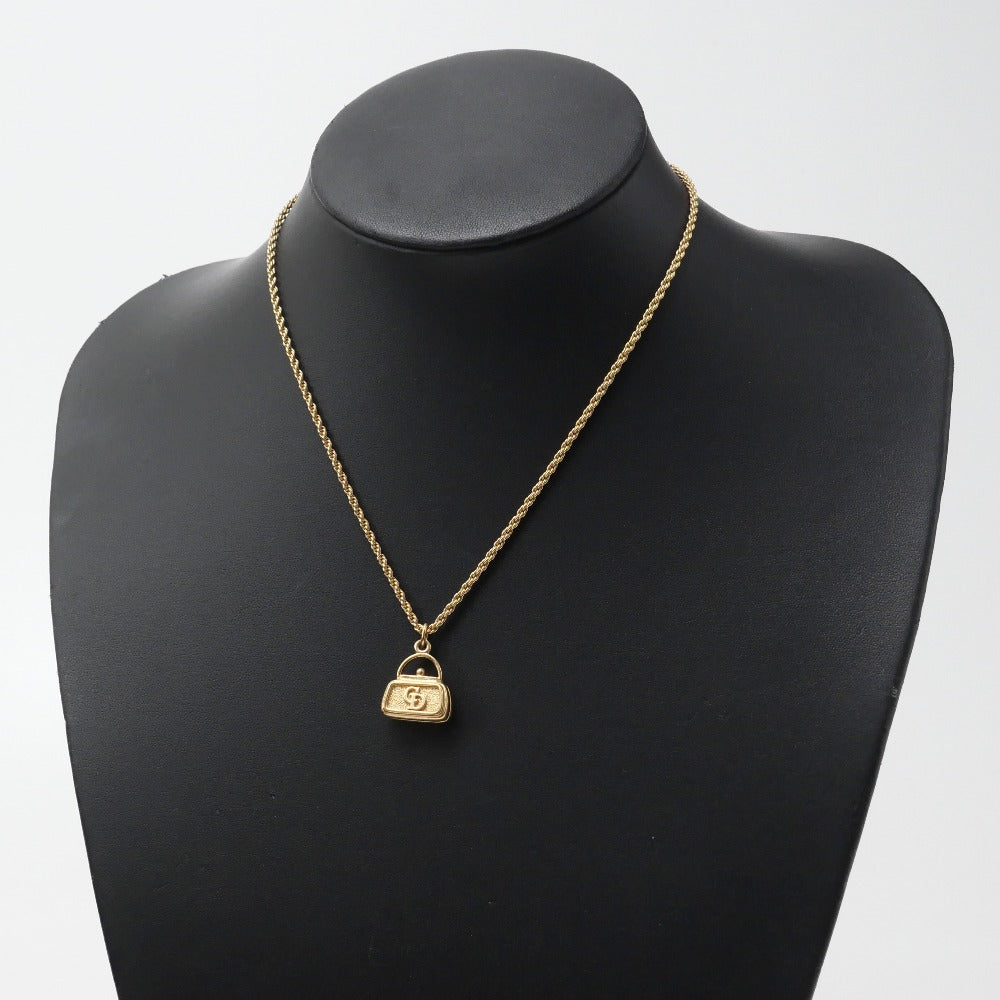 Christian Dior Necklace Gold Plated gold Bag Charm Necklace Women Rovelle Bags