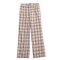 BURBERRY BLUE LABEL Pants wool Beige black red FQF46-594-43 Women 34