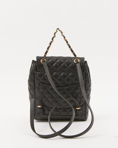 Chanel Black Lambskin Quilted Urban Spirit Backpack Rovelle Bags