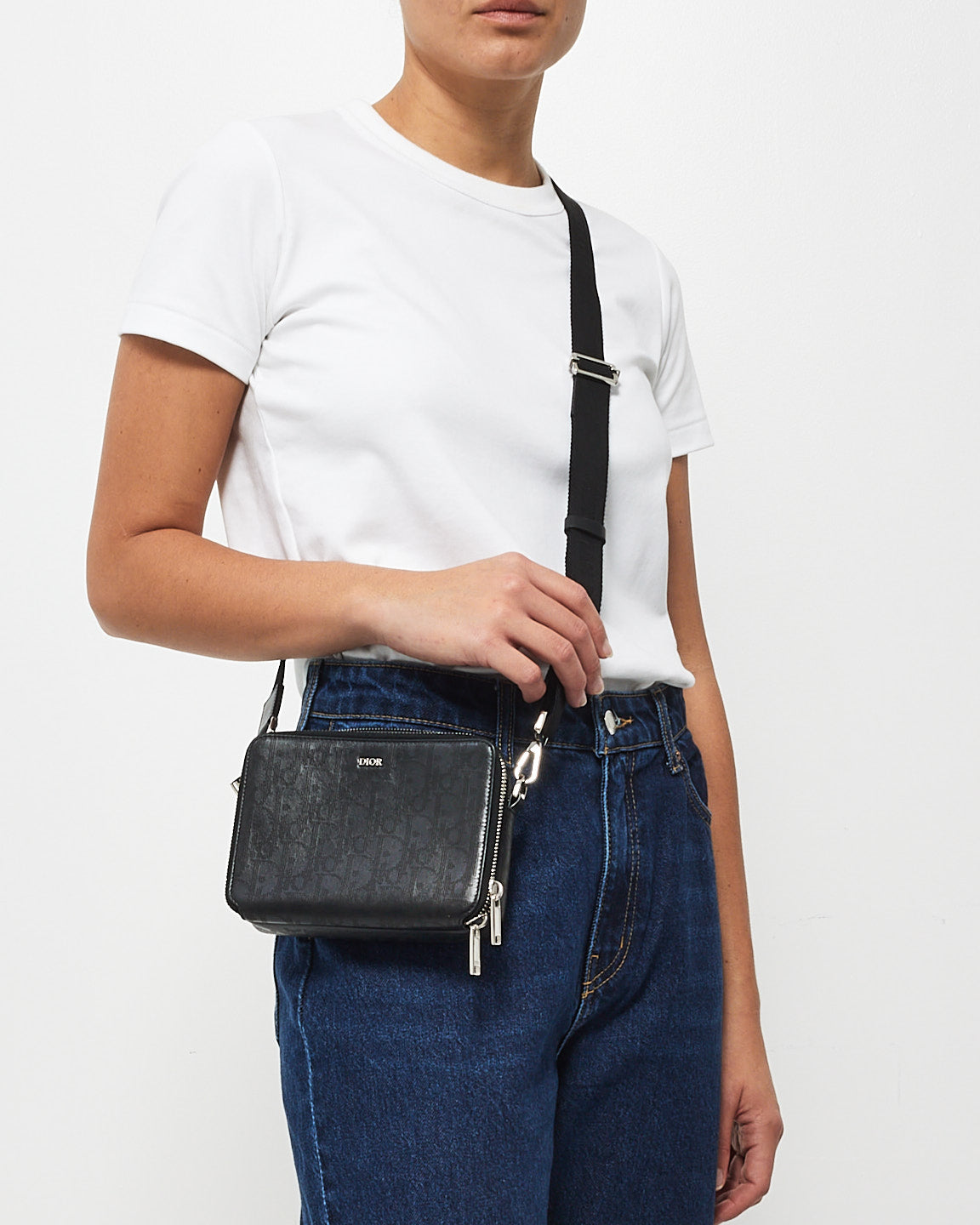 Dior Leather Canvas Crossbody Bag Rovelle Bags