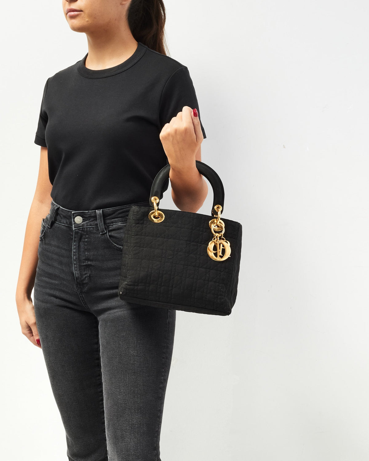 Dior Lady Dior Canvas Tote Bag Rovelle Bags