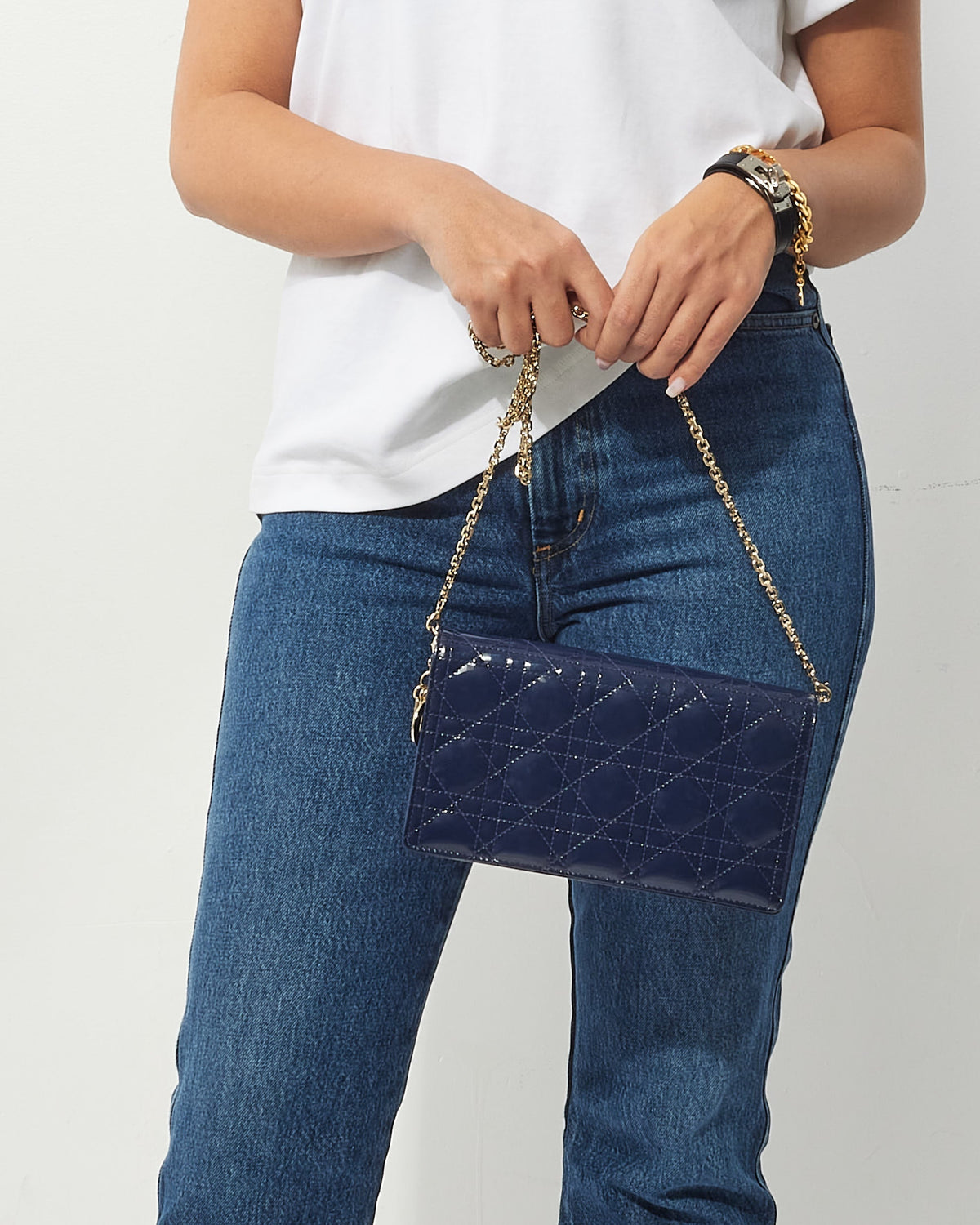 Dior Lady Dior Chain Leather Crossbody Bag Rovelle Bags