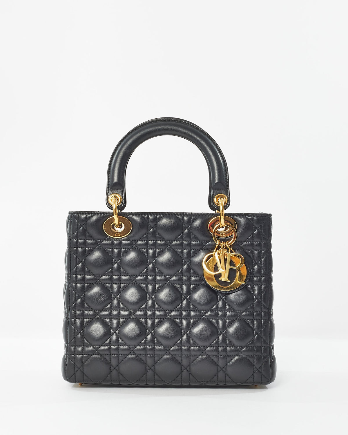 Dior Lady Dior Leather Handbag Rovelle Bags