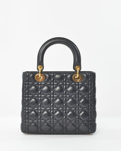 Dior Lady Dior Leather Handbag Rovelle Bags