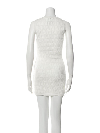 FENDI JACQUARD STRETCHY MINI DRESS Rovelle Bags