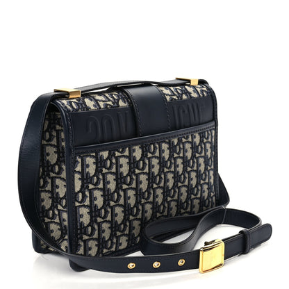 Christian Dior Oblique 30 Montaigne Flap Bag Blue Rovelle Bags