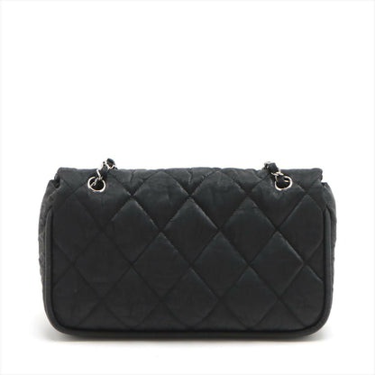 Chanel Matelasse Chain Shoulder Bag Half Shoulder Coco Mark Cotton Black Silver Hardware Rovelle Bags