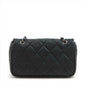 Chanel Matelasse Chain Shoulder Bag Half Shoulder Coco Mark Cotton Black Silver Hardware Rovelle Bags