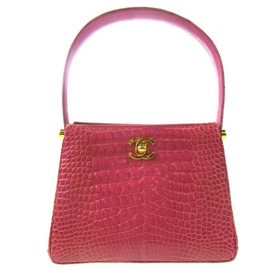 Chanel Pink Crocodile Kelly Bag Rovelle Bags