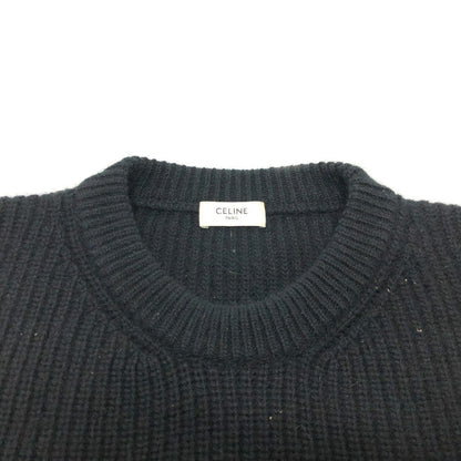CELINE knit 2A19R205O Wool, Angora black logo Eddy period mens S