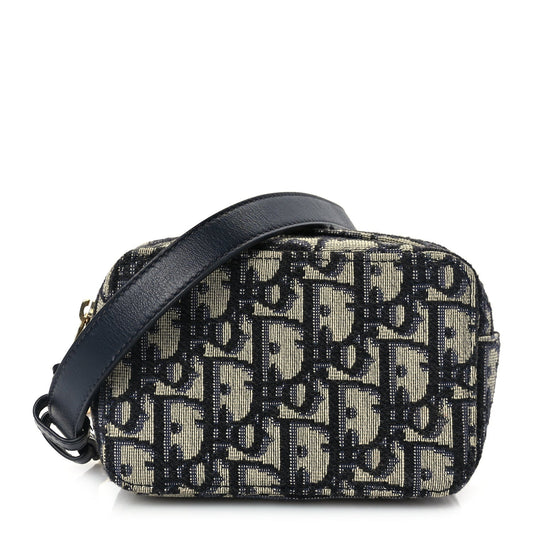 Christian Dior Oblique Belt Pouch Blue Rovelle Bags