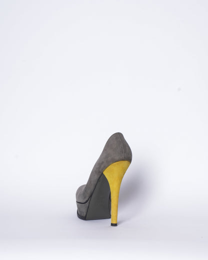 Fendi Suede Grey Platforms Rovelle Bags