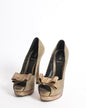 Fendi metallic golden platform pumps Rovelle Bags