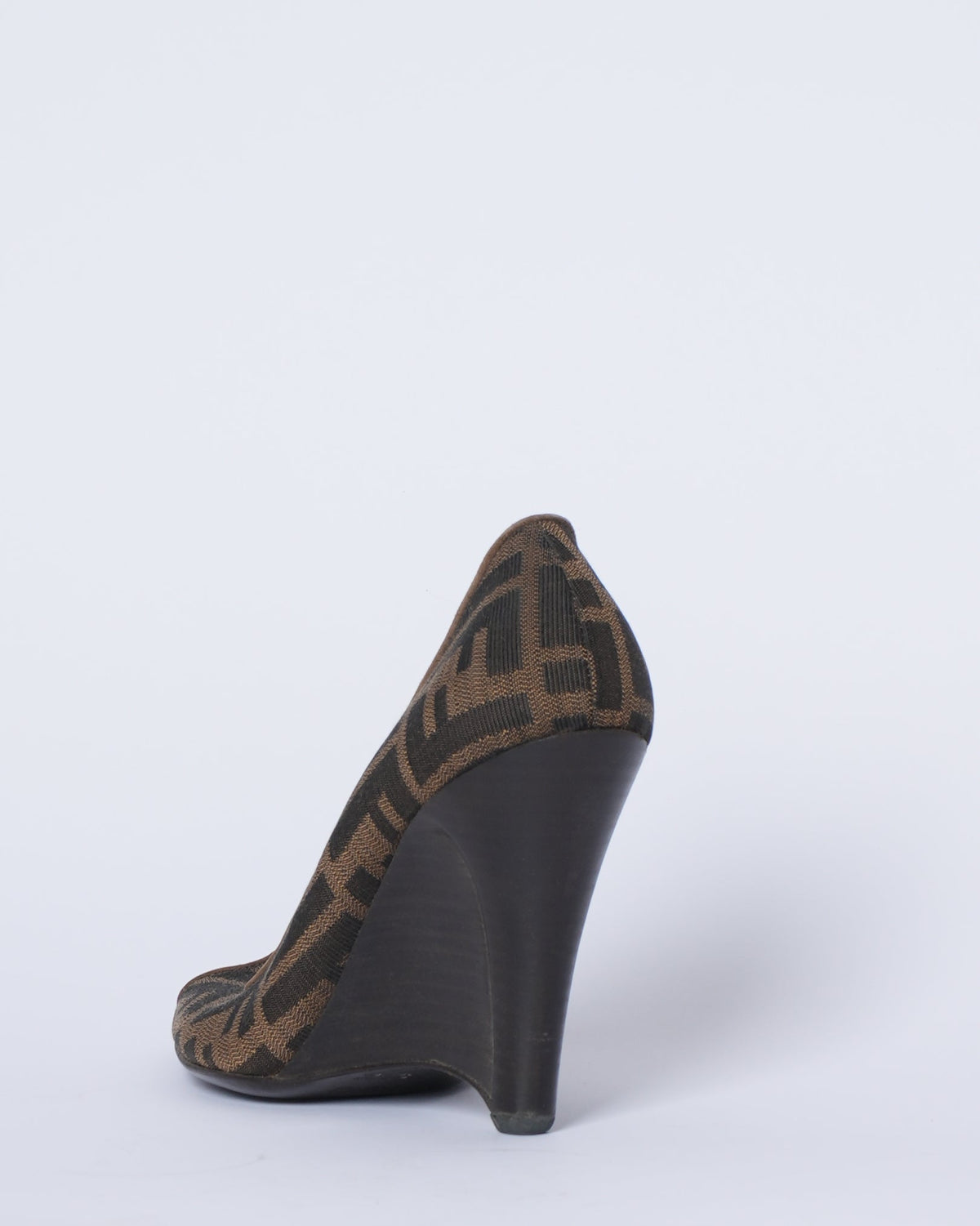 Fendi brown monogram Heels Rovelle Bags