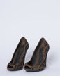Fendi brown monogram Heels Rovelle Bags