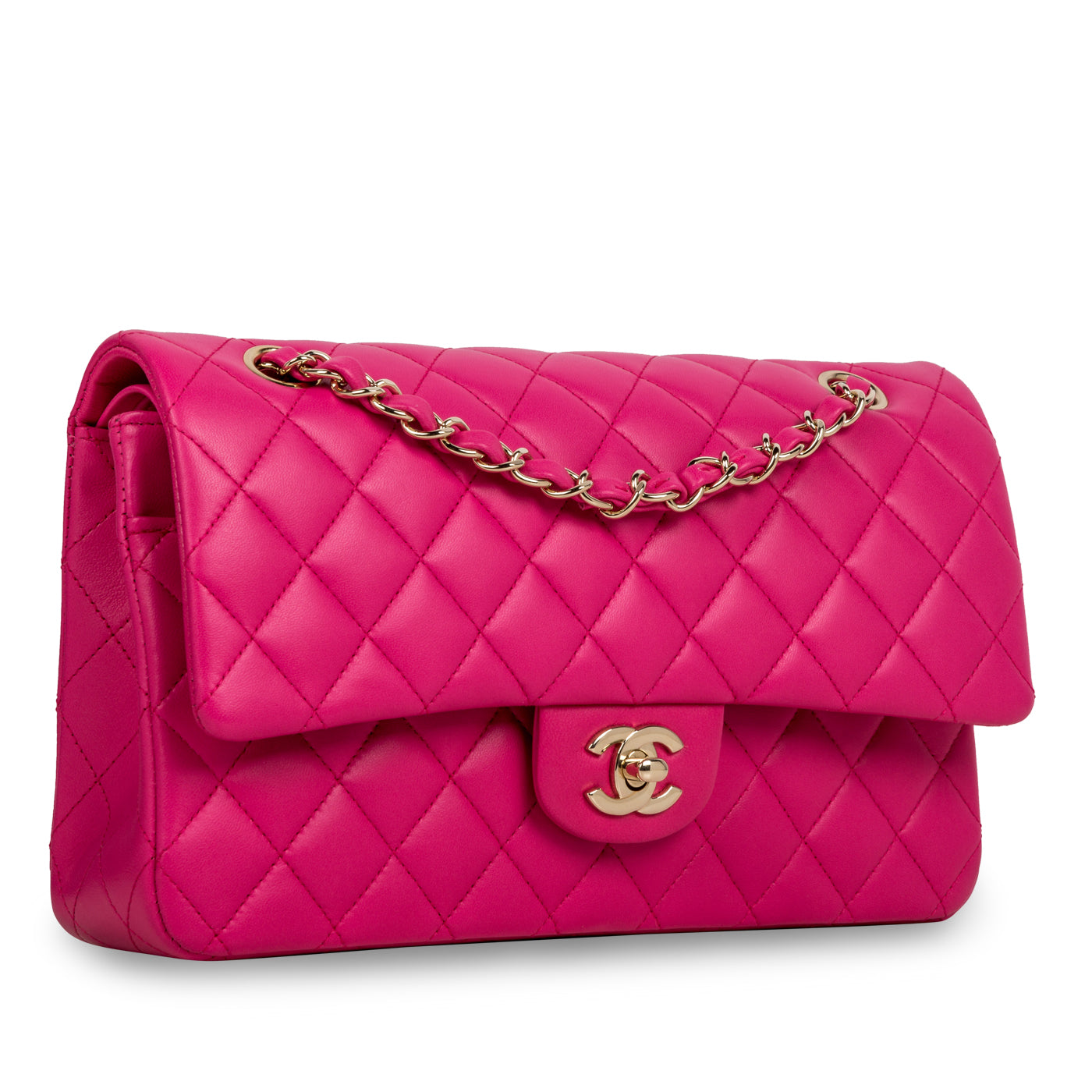 Chanel Classic Flap Lambskin Gold Shoulder Bag Style 39 Rovelle Bags