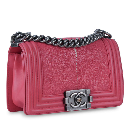 Chanel Small Boy Bag - Stingray Rovelle Bags