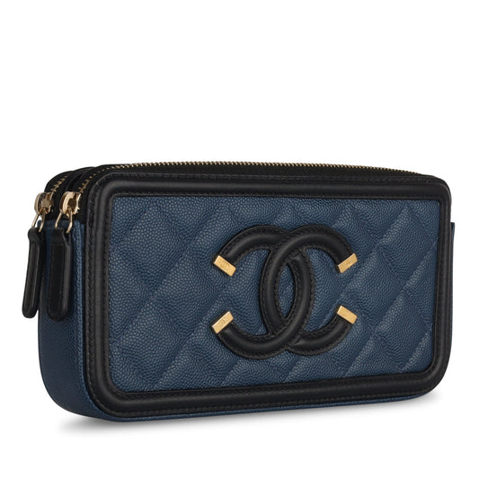 Chanel Vanity Caviar Black Clutch Style 4 Rovelle Bags