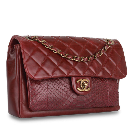 Chanel Seasonal Python Flap Bag Rovelle Bags