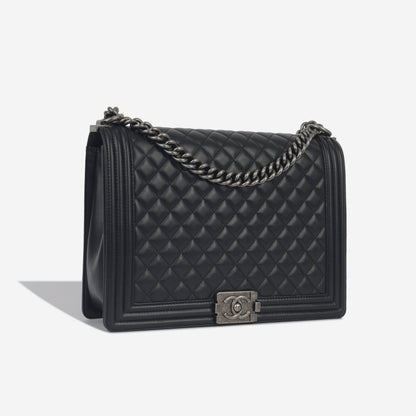 Chanel Classic Flap Lambskin Black Shoulder Bag Style 301 Rovelle Bags