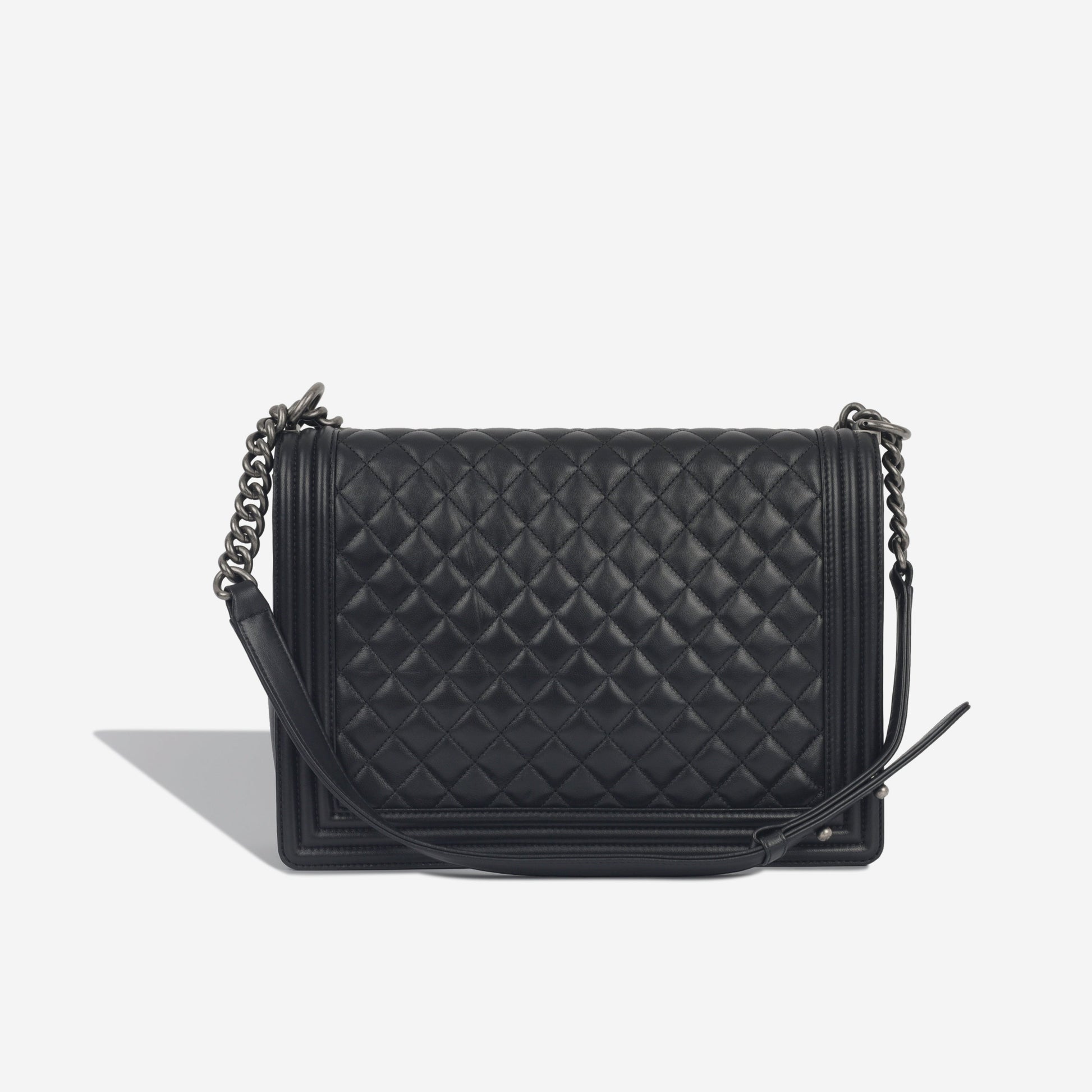 Chanel Classic Flap Lambskin Black Shoulder Bag Style 301 Rovelle Bags