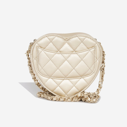 Chanel Small Heart Bag - Champagne Rovelle Bags